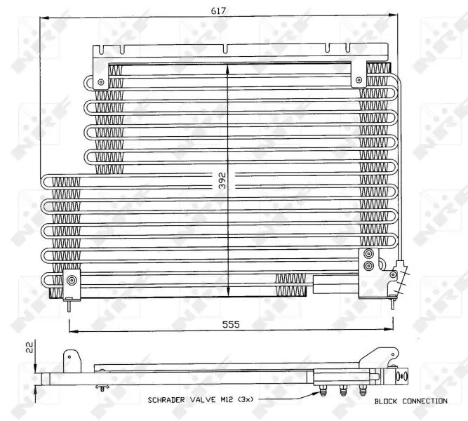 Kondensator, Klimaanlage NRF 35192