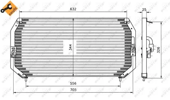 Kondensator, Klimaanlage NRF 35193 Bild Kondensator, Klimaanlage NRF 35193