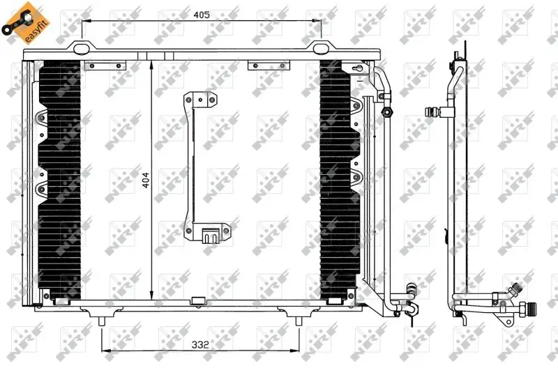 Kondensator, Klimaanlage NRF 35214