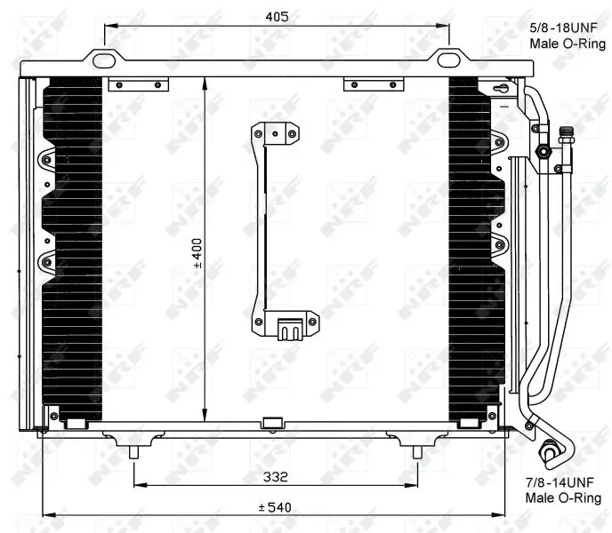 Kondensator, Klimaanlage NRF 35215