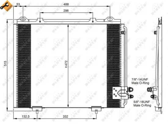 Kondensator, Klimaanlage NRF 35228 Bild Kondensator, Klimaanlage NRF 35228