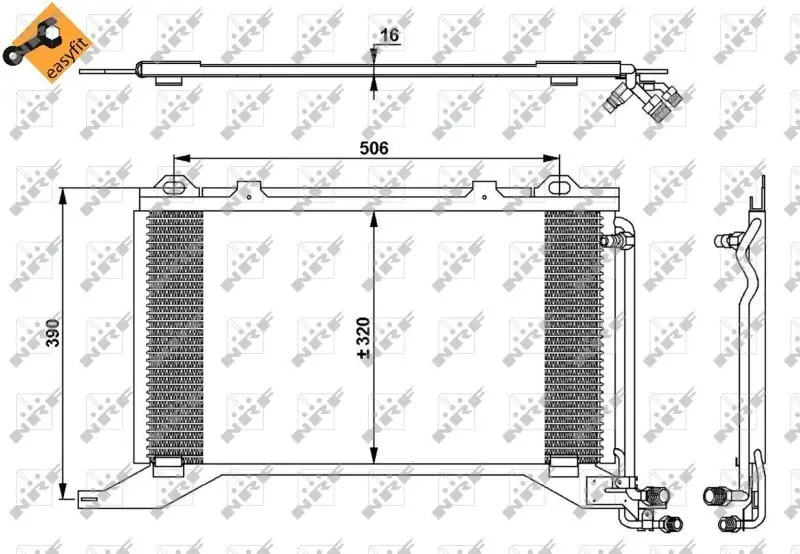 Kondensator, Klimaanlage NRF 35245