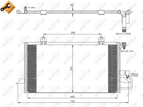 Kondensator, Klimaanlage NRF 35248 Bild Kondensator, Klimaanlage NRF 35248