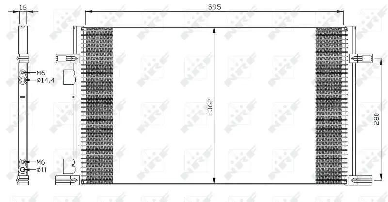 Kondensator, Klimaanlage NRF 35298