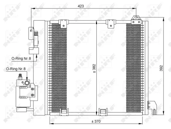 Kondensator, Klimaanlage NRF 35302 Bild Kondensator, Klimaanlage NRF 35302