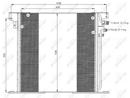 Kondensator, Klimaanlage NRF 35305 Bild Kondensator, Klimaanlage NRF 35305