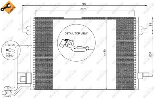 Kondensator, Klimaanlage NRF 35308 Bild Kondensator, Klimaanlage NRF 35308