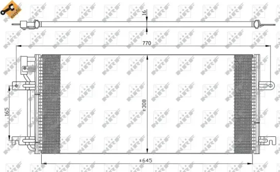 Kondensator, Klimaanlage NRF 35316 Bild Kondensator, Klimaanlage NRF 35316