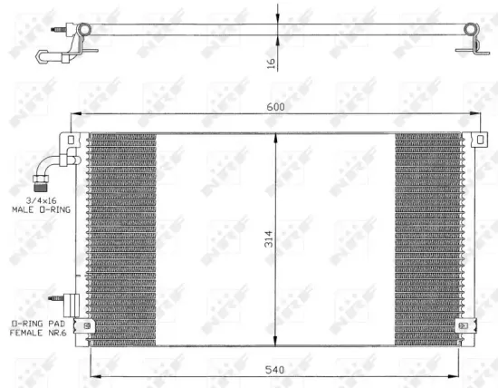 Kondensator, Klimaanlage NRF 35328 Bild Kondensator, Klimaanlage NRF 35328