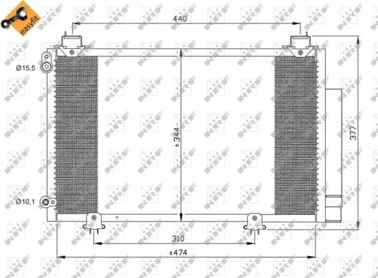 Kondensator, Klimaanlage NRF 35333 Bild Kondensator, Klimaanlage NRF 35333