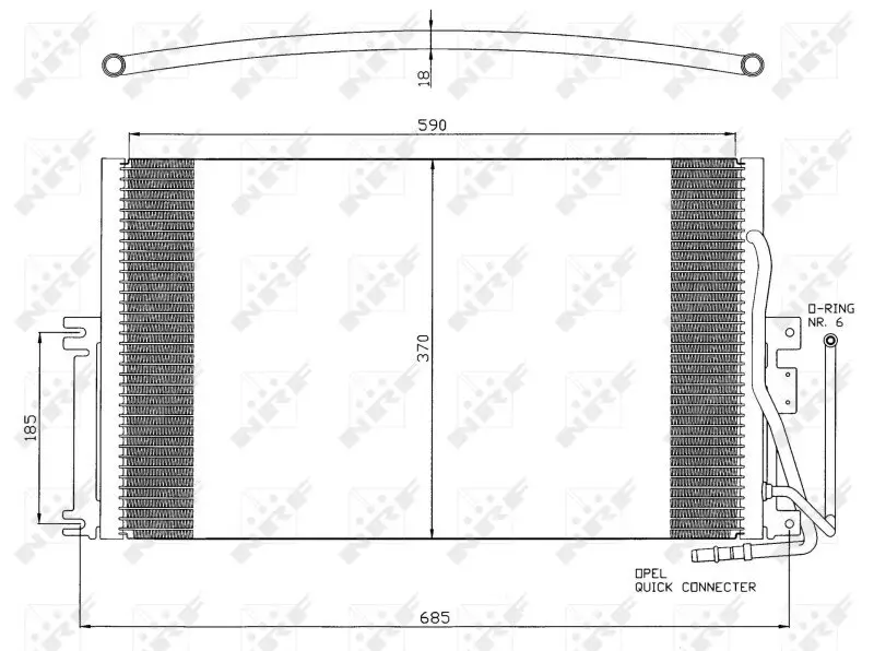 Kondensator, Klimaanlage NRF 35342