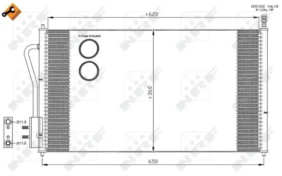 Kondensator, Klimaanlage NRF 35345 Bild Kondensator, Klimaanlage NRF 35345