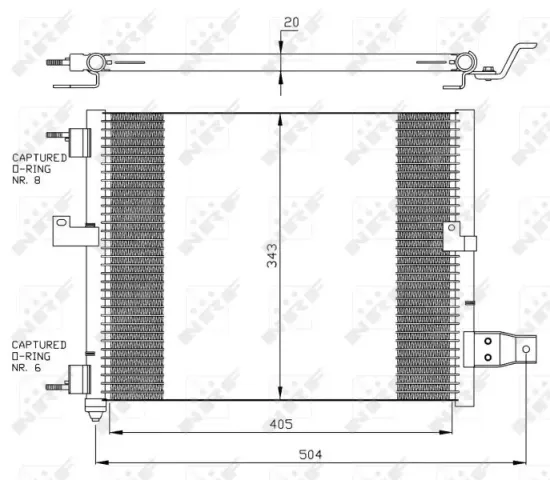 Kondensator, Klimaanlage NRF 35360 Bild Kondensator, Klimaanlage NRF 35360