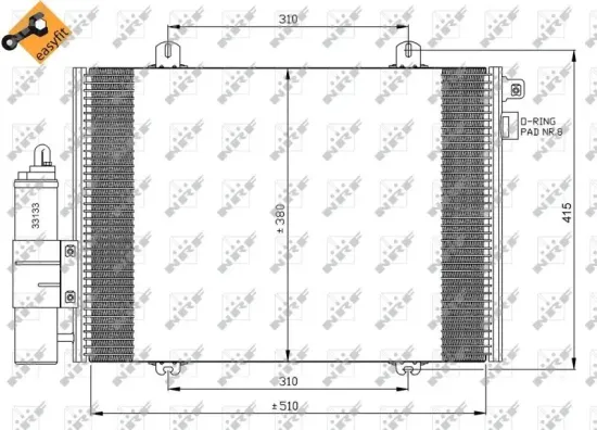 Kondensator, Klimaanlage NRF 35379 Bild Kondensator, Klimaanlage NRF 35379