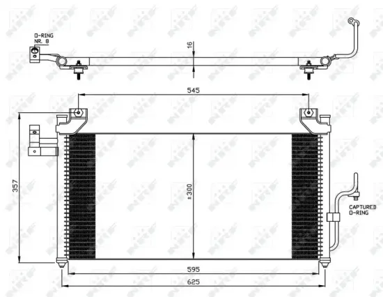 Kondensator, Klimaanlage NRF 35386 Bild Kondensator, Klimaanlage NRF 35386