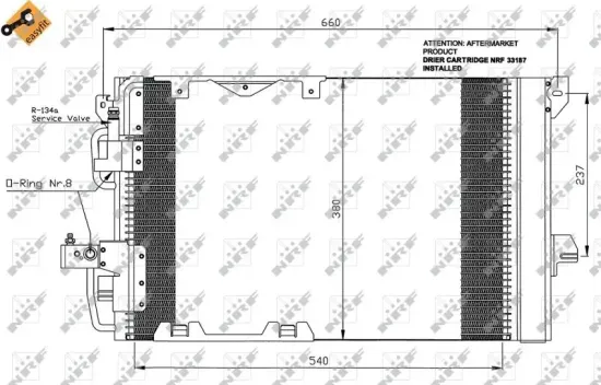 Kondensator, Klimaanlage NRF 35416 Bild Kondensator, Klimaanlage NRF 35416