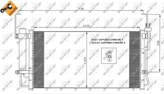 Kondensator, Klimaanlage NRF 35429 Bild Kondensator, Klimaanlage NRF 35429