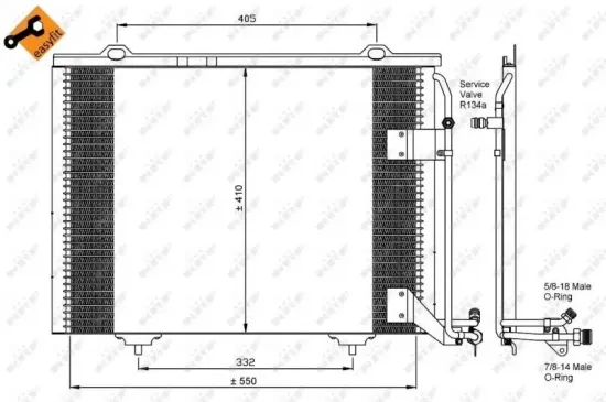 Kondensator, Klimaanlage NRF 35463 Bild Kondensator, Klimaanlage NRF 35463