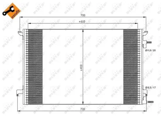 Kondensator, Klimaanlage NRF 35467 Bild Kondensator, Klimaanlage NRF 35467