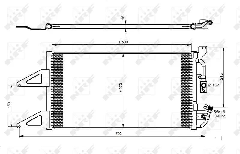 Kondensator, Klimaanlage NRF 35489