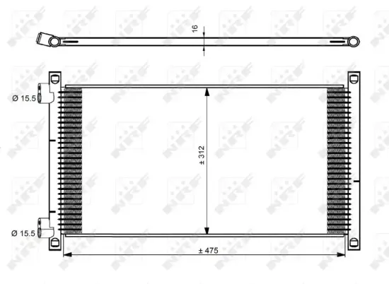 Kondensator, Klimaanlage NRF 35490 Bild Kondensator, Klimaanlage NRF 35490