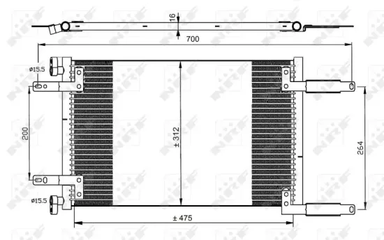 Kondensator, Klimaanlage NRF 35493 Bild Kondensator, Klimaanlage NRF 35493