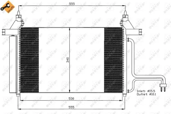 Kondensator, Klimaanlage NRF 35495 Bild Kondensator, Klimaanlage NRF 35495