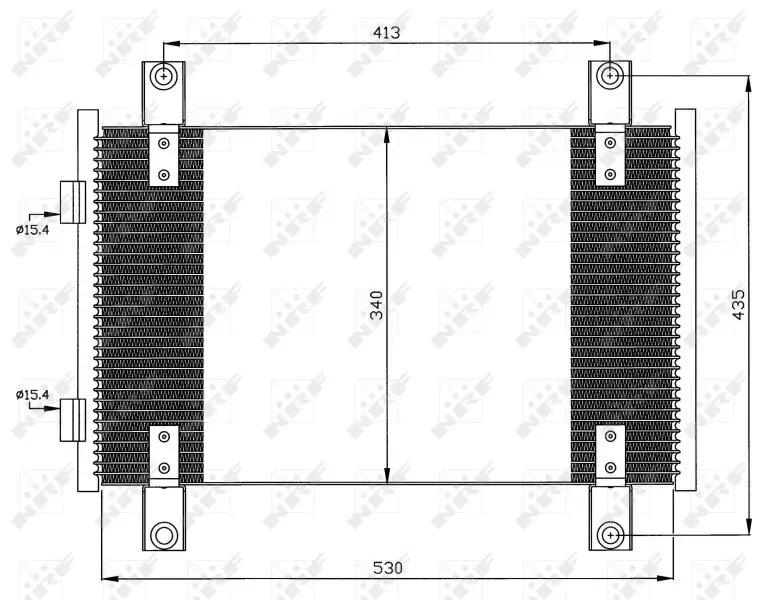 Kondensator, Klimaanlage NRF 35501