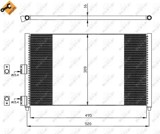 Kondensator, Klimaanlage NRF 35502 Bild Kondensator, Klimaanlage NRF 35502