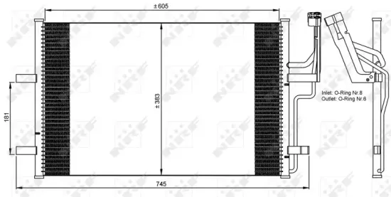 Kondensator, Klimaanlage NRF 35507 Bild Kondensator, Klimaanlage NRF 35507