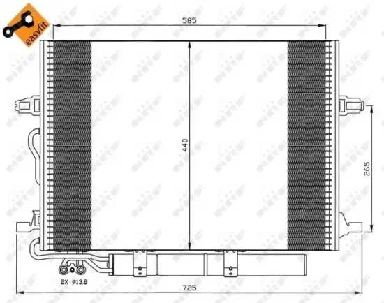 Kondensator, Klimaanlage NRF 35517 Bild Kondensator, Klimaanlage NRF 35517