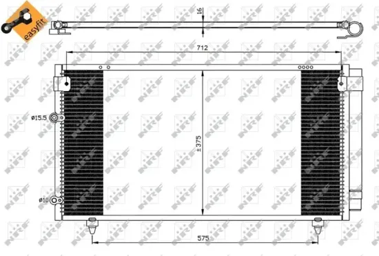 Kondensator, Klimaanlage NRF 35518 Bild Kondensator, Klimaanlage NRF 35518