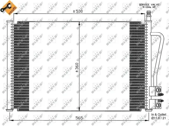 Kondensator, Klimaanlage NRF 35524 Bild Kondensator, Klimaanlage NRF 35524