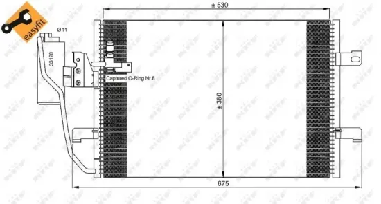 Kondensator, Klimaanlage NRF 35527 Bild Kondensator, Klimaanlage NRF 35527