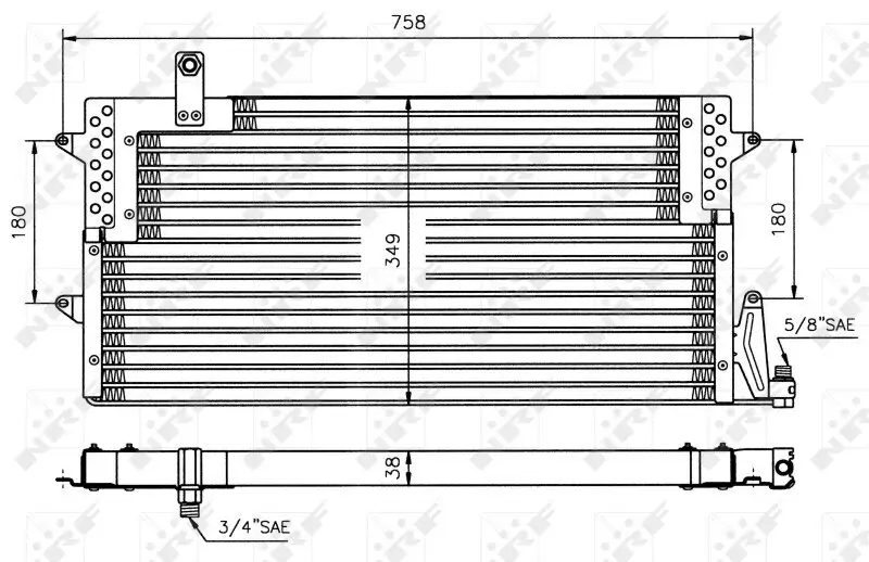 Kondensator, Klimaanlage NRF 35534