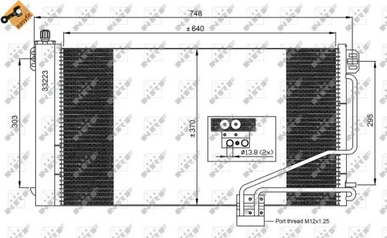 Kondensator, Klimaanlage NRF 35535 Bild Kondensator, Klimaanlage NRF 35535