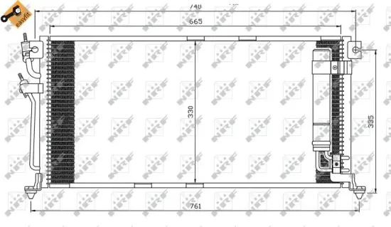 Kondensator, Klimaanlage NRF 35541 Bild Kondensator, Klimaanlage NRF 35541