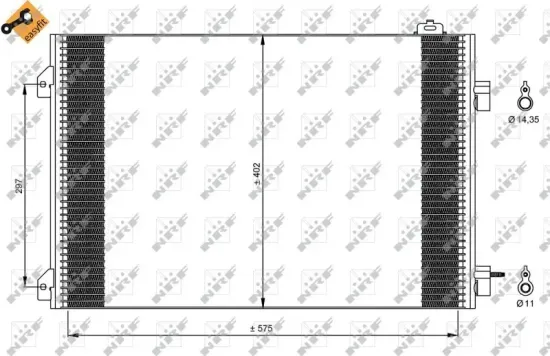 Kondensator, Klimaanlage NRF 35545 Bild Kondensator, Klimaanlage NRF 35545