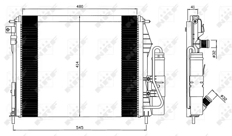 Kondensator, Klimaanlage NRF 35547