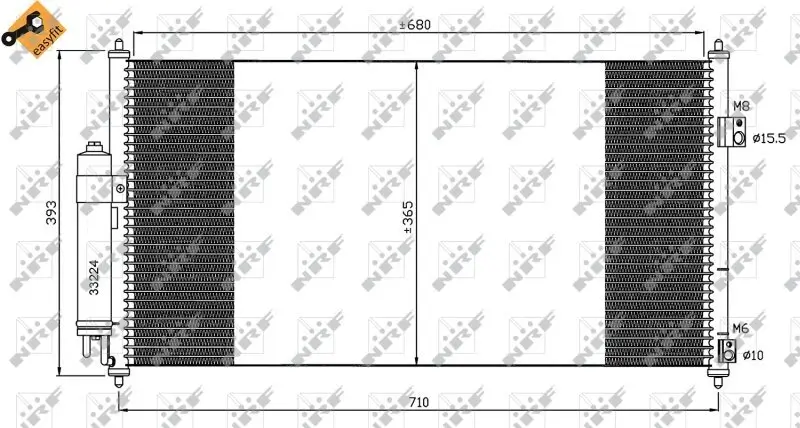 Kondensator, Klimaanlage NRF 35550