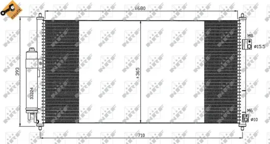 Kondensator, Klimaanlage NRF 35550 Bild Kondensator, Klimaanlage NRF 35550