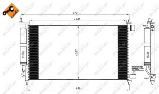 Kondensator, Klimaanlage NRF 35583 Bild Kondensator, Klimaanlage NRF 35583