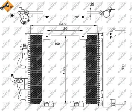 Kondensator, Klimaanlage NRF 35598 Bild Kondensator, Klimaanlage NRF 35598