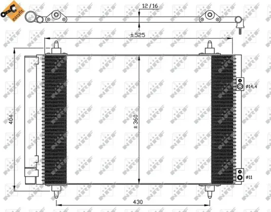 Kondensator, Klimaanlage NRF 35610 Bild Kondensator, Klimaanlage NRF 35610