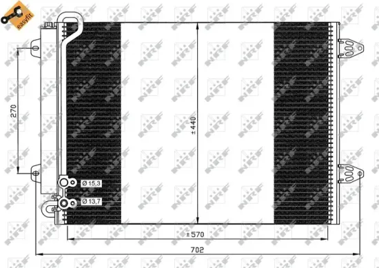 Kondensator, Klimaanlage NRF 35614 Bild Kondensator, Klimaanlage NRF 35614