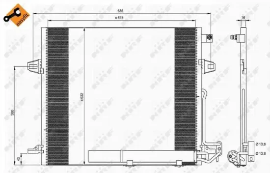 Kondensator, Klimaanlage NRF 35618 Bild Kondensator, Klimaanlage NRF 35618