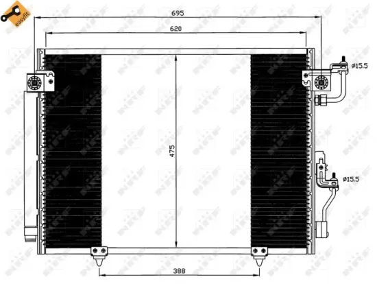 Kondensator, Klimaanlage NRF 35619 Bild Kondensator, Klimaanlage NRF 35619