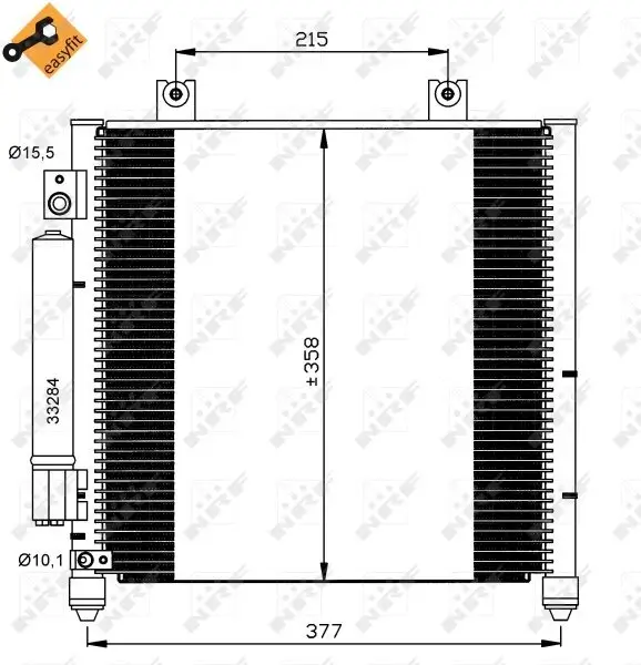 Kondensator, Klimaanlage NRF 35637