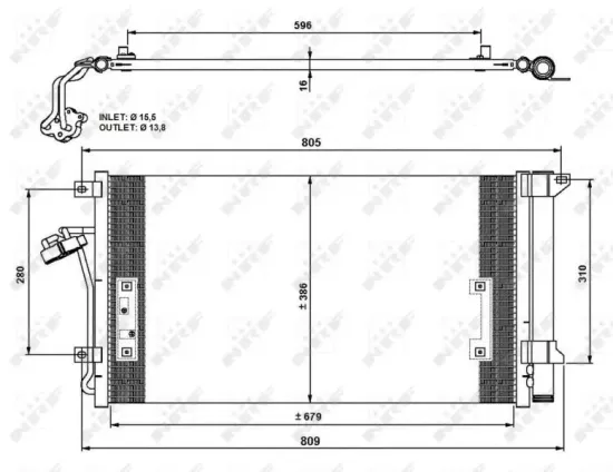 Kondensator, Klimaanlage NRF 35639 Bild Kondensator, Klimaanlage NRF 35639