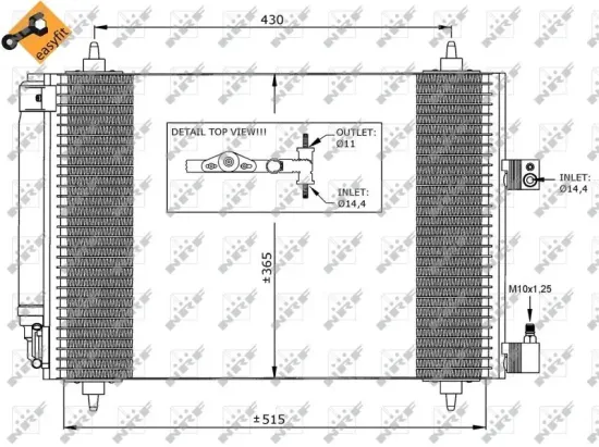 Kondensator, Klimaanlage NRF 35649 Bild Kondensator, Klimaanlage NRF 35649